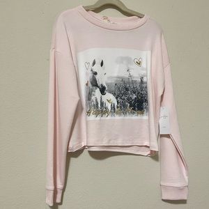 NWT Jessica Simpson girls crop light sweater